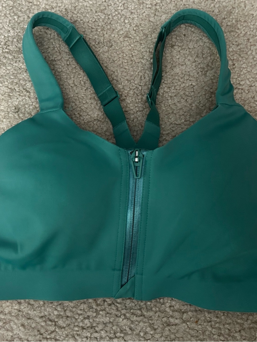 Victoria's Secret Front-Zip Sports Bra - Teal